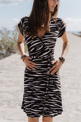 Crossed A-Line dress