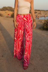 Palazzo trousers - Summer Pink