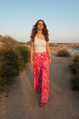 Palazzo trousers - Summer Pink