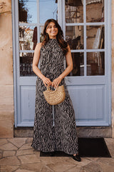 Palazzo trousers - Black Zebra