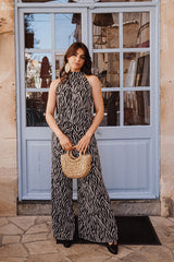 Palazzo trousers - Black Zebra