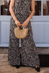 Palazzo trousers - Black Zebra