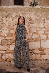 Palazzo trousers - Black Zebra
