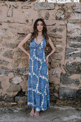 Halter neck long dress