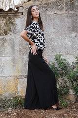 Palazzo trousers - Black