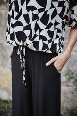 Palazzo trousers - Black