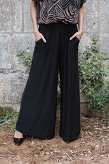 Palazzo trousers - Black